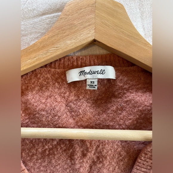 Madewell Wrap Front Pullover Sweater in Coziest Yarn size XS - Picture 4 of 8